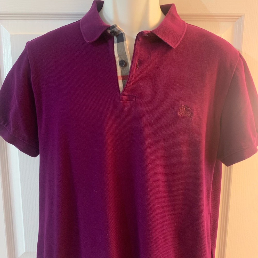 Burberry Monogram Cotton Pique Polo Shirt - REAL